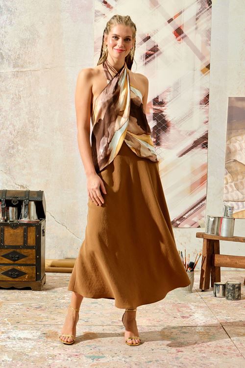 Viscon Bluz Kahverengi