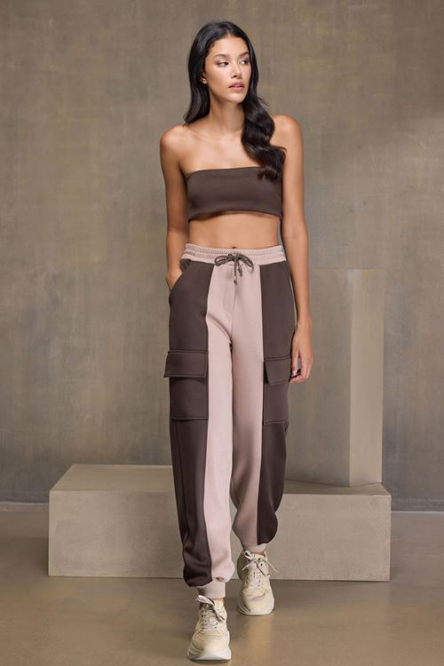 Bel Elastik Mixli Pantolon Multi