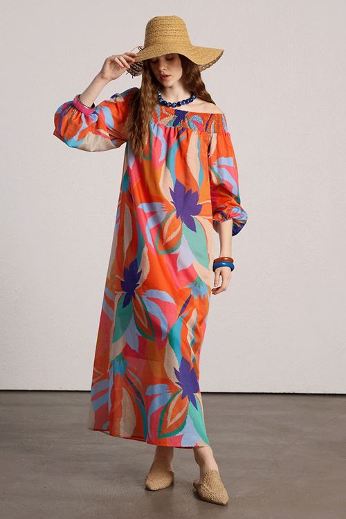 Straplez Gipeli Elbise Multi