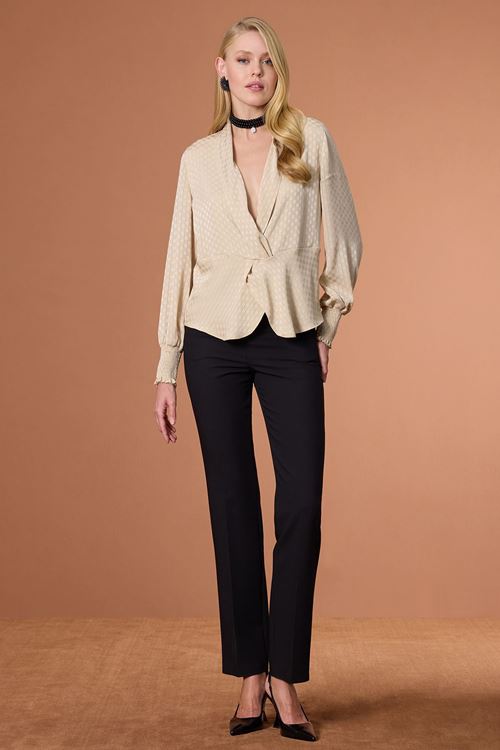 Geniş Kemerli Pantolon Siyah