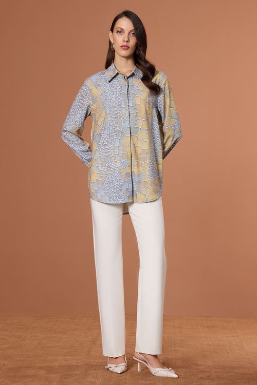 Desenli Gömlek Multi