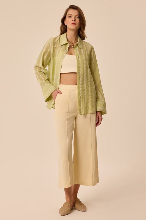 Culotte Pantolon Sarı