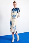 Batik Desen Elbise Bej
