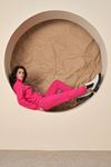 Tek Cepli Sweatshirt Fuşya