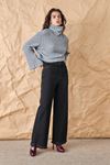 Wide Leg Denim Pantolon Siyah