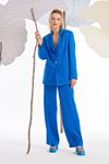 Saten Blazer Ceket Saks