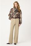 Yan Cepli Cotton Pantolon Vizon